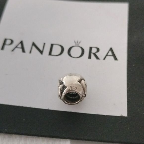 Pandora Sterling Silver Rose Bud Charm Bead 790394 ALE 925 - Picture 4 of 4